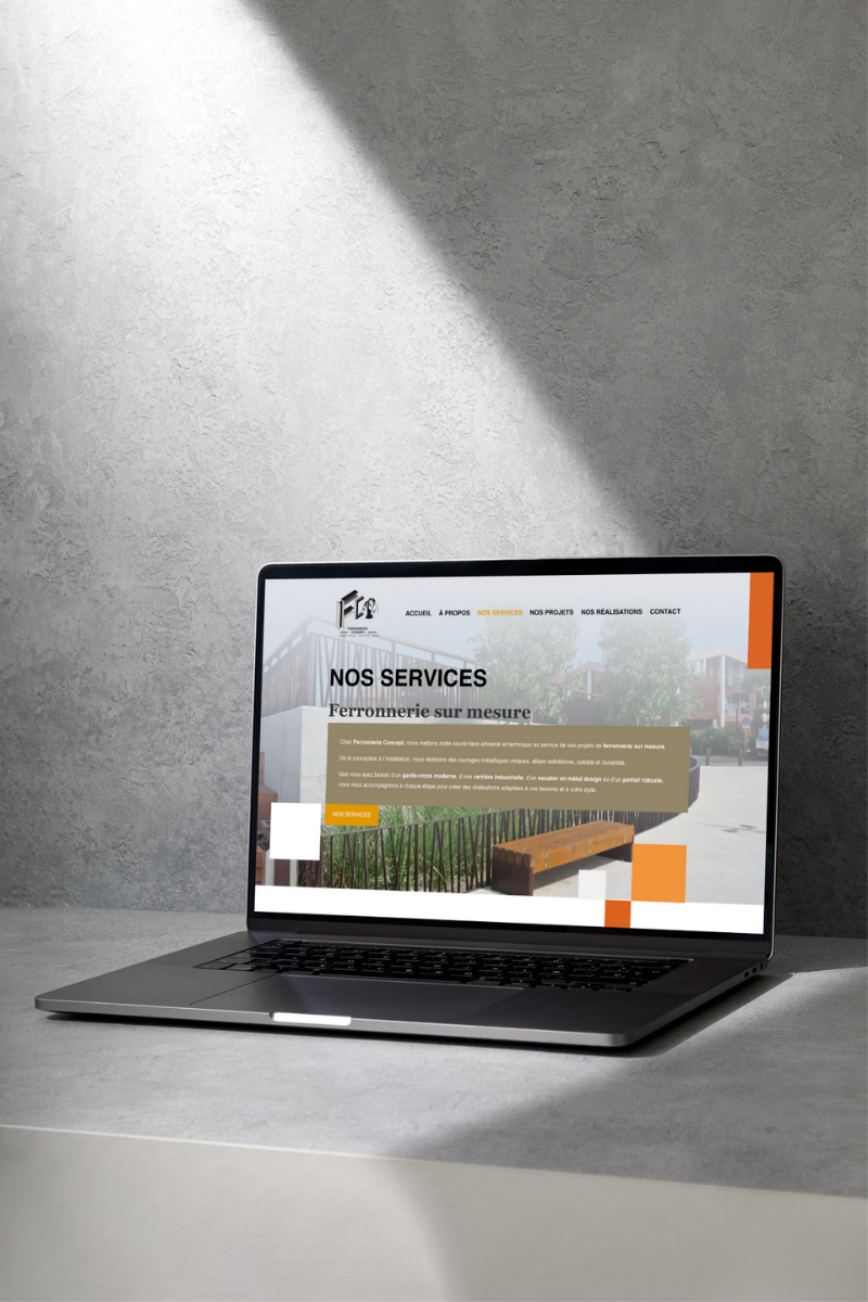 mockup sit einternet ferronnerie concept port de bouc